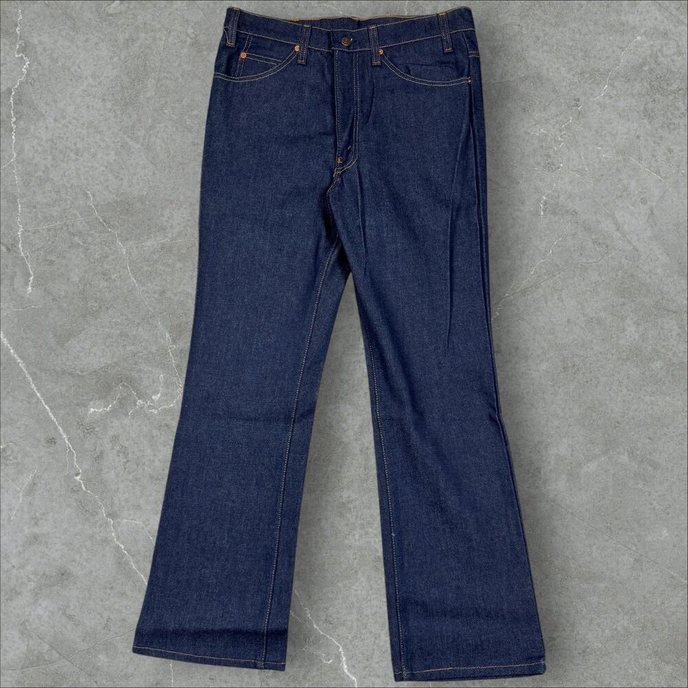Vintage 80s Levi's 20516 0914 Saddleman's Boot Cut Jeans New Old Stock - 34x30